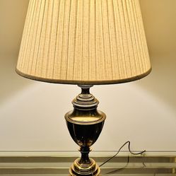 Vintage Brass Stiffel Table Lamp with shade (2)