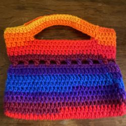 Small Colorful Crochet Handbag