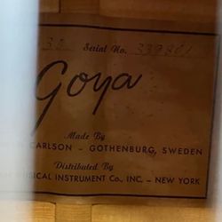 Vintage Goya Guitar 