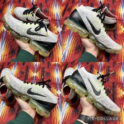 Air vapormax flyknit 3 white black volt discount