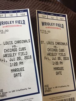 Cubs tickets