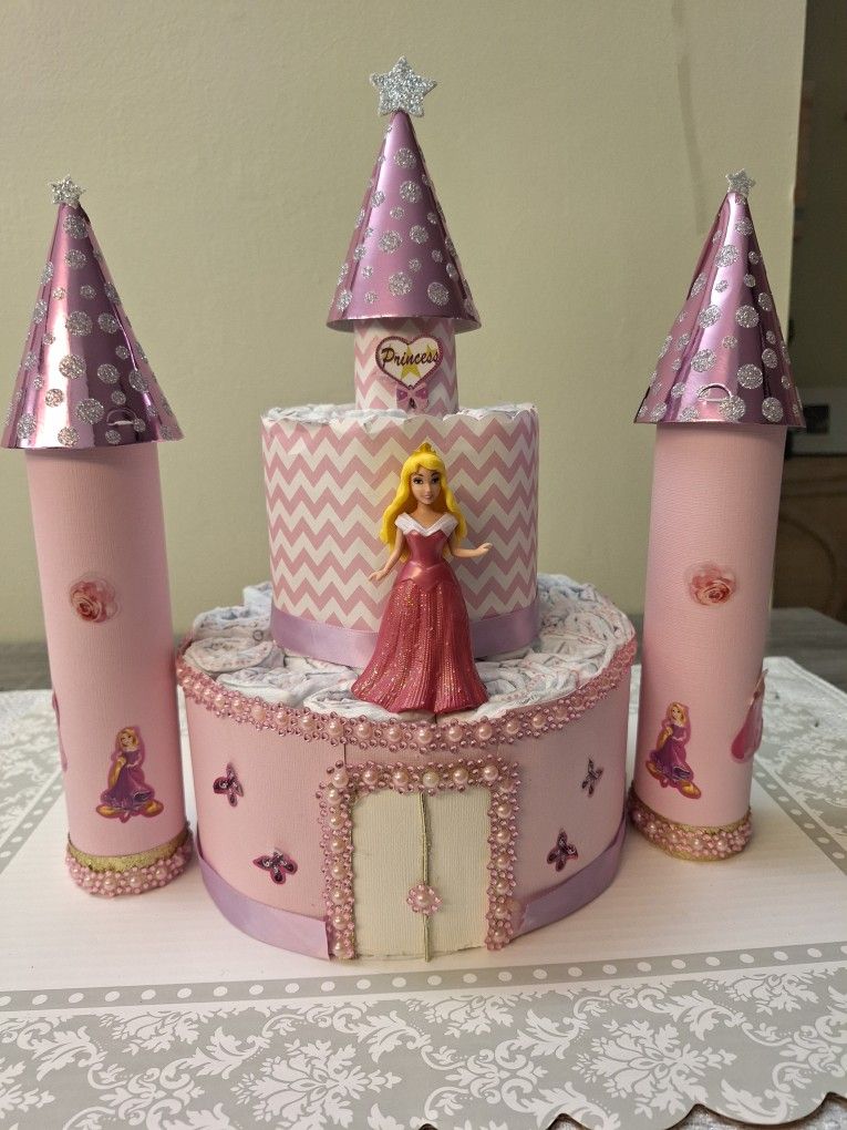 Castle Diaper Cake