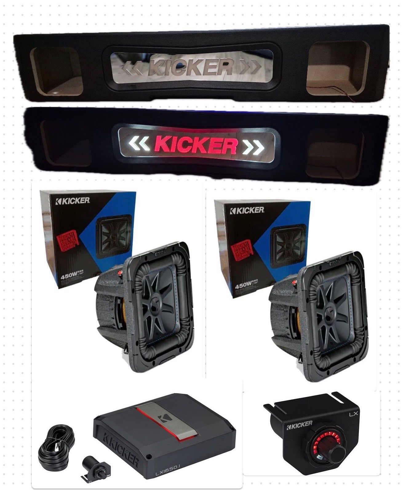 SILVERADO OR SIERRA DENALI 4 Doors 2019-2025’fULL BASS PACKAGE KICKER