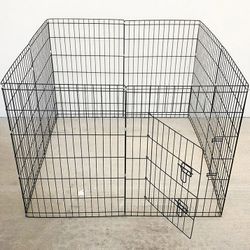 (New) $49 Folding 36” Tall x 24” Wide x 8-Panel Pet Playpen Fence Gate Outdoor Indoor