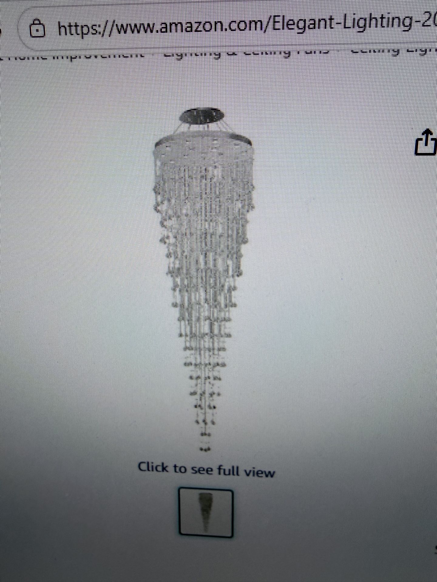 Chandelier (new) with bulbs