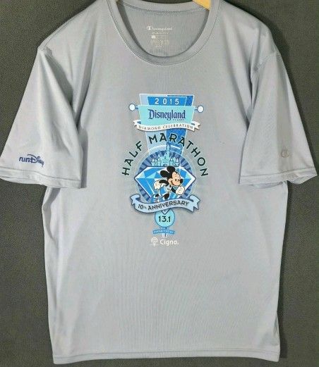Disneyland Half Marathon 2015 Mickey Mouse Champion RunDisney Shirt M #4