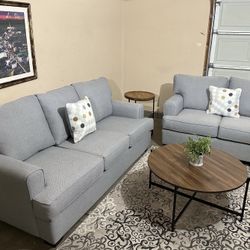 New Couch And Loveseat From RCWilley And Coffee Table/Check My Offers😉