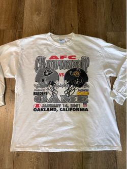 Oakland Raiders 01’ Championship L/s shirt