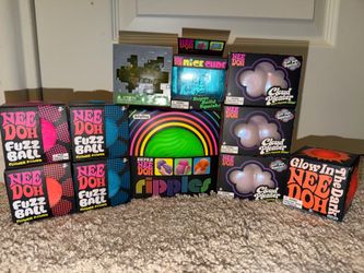 NeeDoh Lot FS/FT - Cloud Pleasers, Ripples, Fuzz Balls, Nice Cube