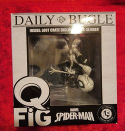 Marvel Q-Fig Daily Bugle Spiderman Web