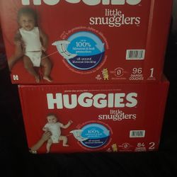 Huggies Diaper Size 2, Size 1