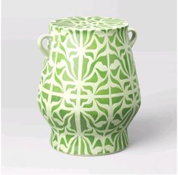 Ceramic Round Garden Patio Accent Table Green - Opalhouse' designed with Jungalow"