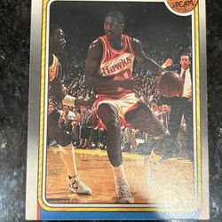 1988 Fleer Dominic Wilkins Card 