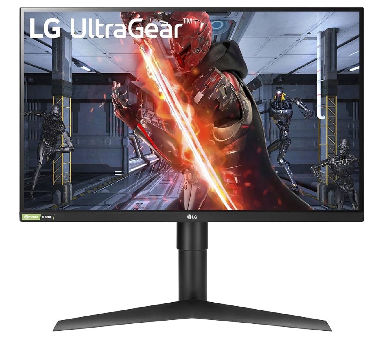 LG UltraGear QHD 27-Inch Gaming Monitor 27GL83A-B - IPS 1ms (GtG), with HDR 10 Compatibility, NVIDIA G-SYNC, and AMD FreeSync, 144Hz, Black