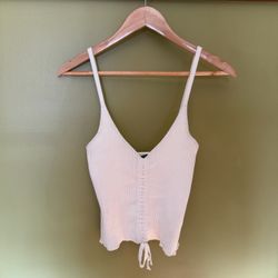 Cream knit tank