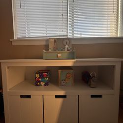 Toy Storage Shelf With Drawers 