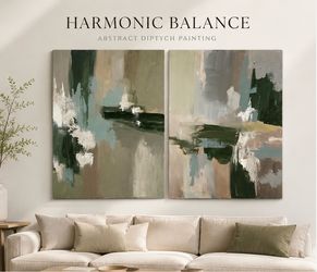 Acrylic painting wall decor pair 30x40