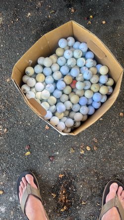 A lot of golf balls