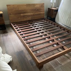 Queen Size west elm Bed Frame, $375