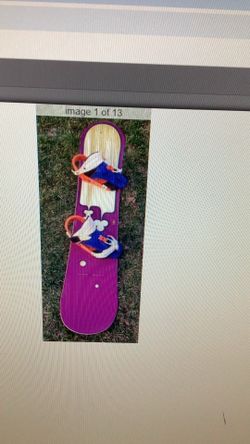 Burton 58 Snowboard With Case