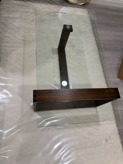 Coffee glass and wood table