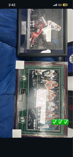 Josh Allen & Boston Celtics Signed Framed Photos