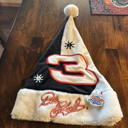 NASCAR Dale Earnhardt #3 Xmas Holiday Logo Adult Santa Hat Foco