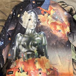 RipNdip Galaxy Space Cat Windbreaker 