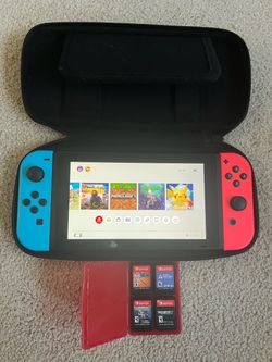 Nintendo Switch With 7 Games