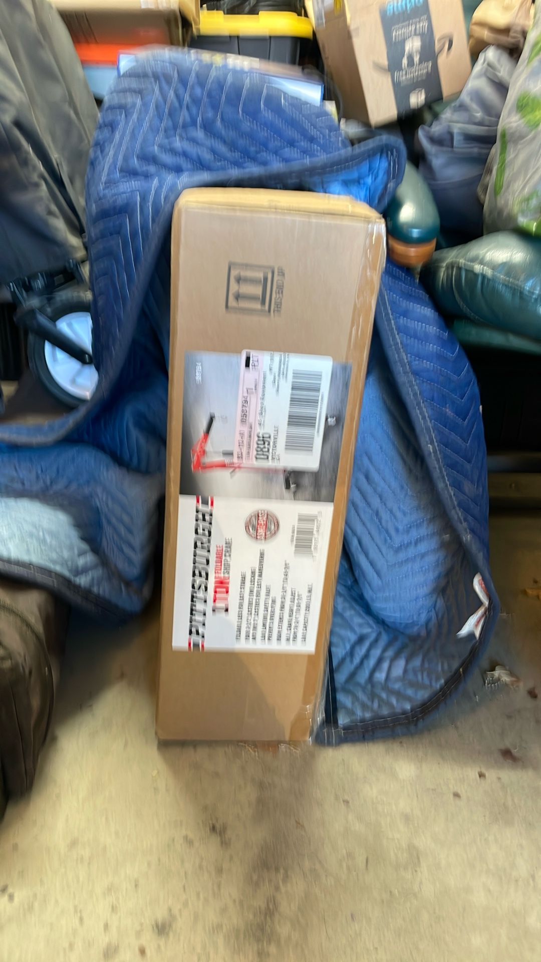 Titan Attachments 1 Ton Hydraulic Engine Hoist, Heavy Duty Steel Shop Crane,