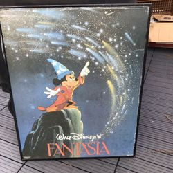 Walt Disney Mickey Mouse Merlin FANTASIA 20 x 16 movie poster