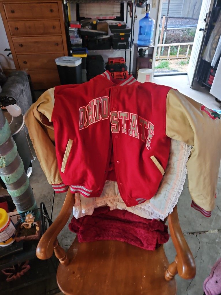 Leather Ohio State Coat Size Medium