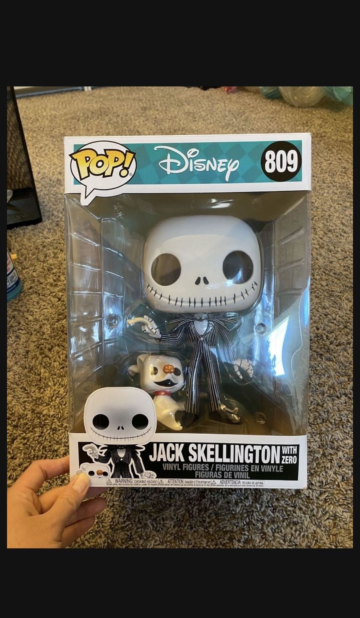 Funko Pop! Jumbo Jack Skellington w/Zero Vinyl Figures