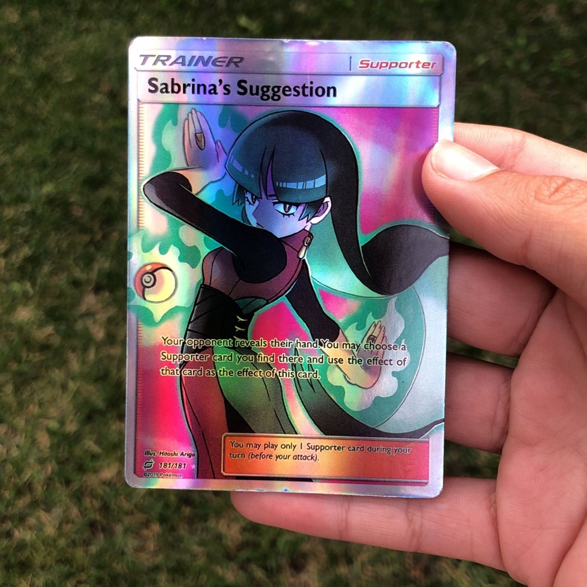 pokemon card sabrina Sabrina's Suggestion Full Art - 181/181 - Team Up main image 1
