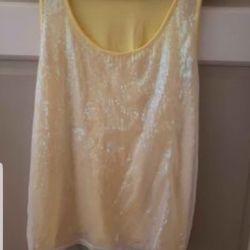 XL sparkly Sequins Tank Like New
