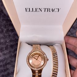 Ellen tracy watch clearance and bracelet set