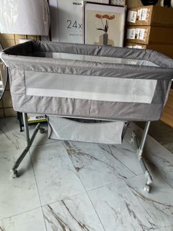 Grey Baby Bassinet New