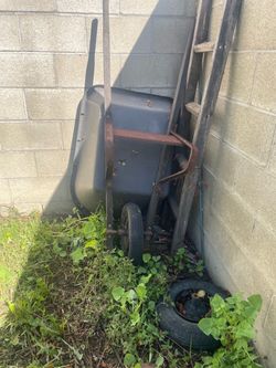 Old Metal Wheelbarrow