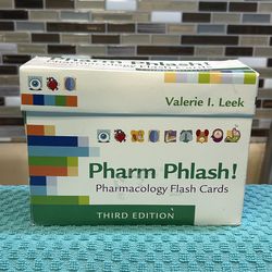 Pharm Phlash! Pharmacology Flash Cards, Third Edition by Valerie I. Leek.