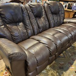 Lazy boy  Leather Couch And Love Seat