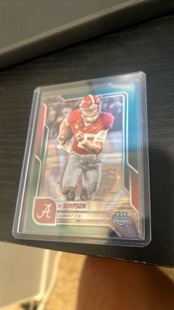 2025 Bowman University Chrome - Ty Simpson #151 Teal Lava Refractor (RC)