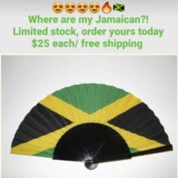 Jamaican Flag Fan