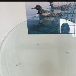 round Clear, Glass Dining Table 48 Inches