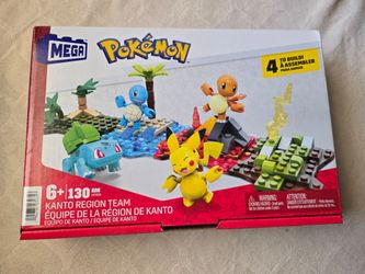 Mega Pokemon Kanto Region Team Building Set