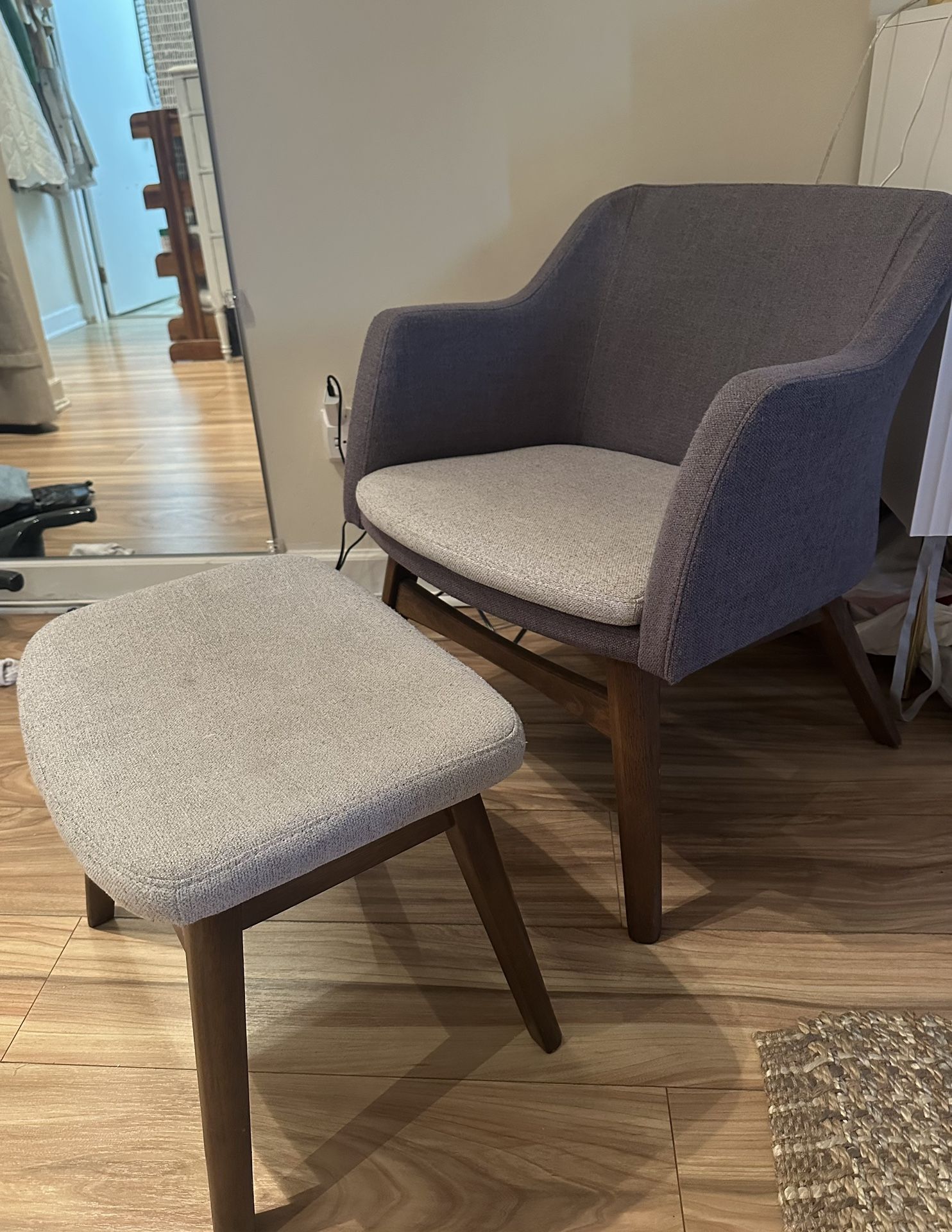 Small Chair and ottoman 