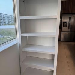 White 5 Shelf Bookshelf