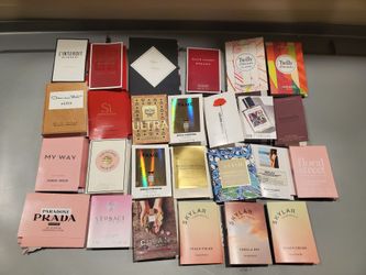 26 Pc Designer Perfume Sample Lot - Prada, Versace, Armani, Givenchy