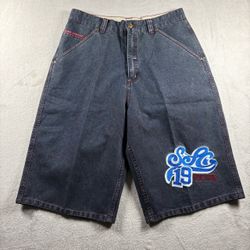 Vintage Sean John Denim Shorts Men’s 30 Boy’s 20 Blue Baggy Jorts Y2K Hip Hop#9F