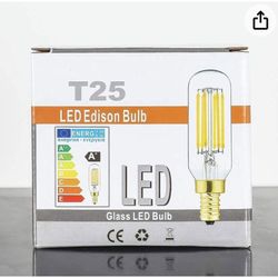 Chandelier Light Bulbs (Dimmable). 6 Pack.
