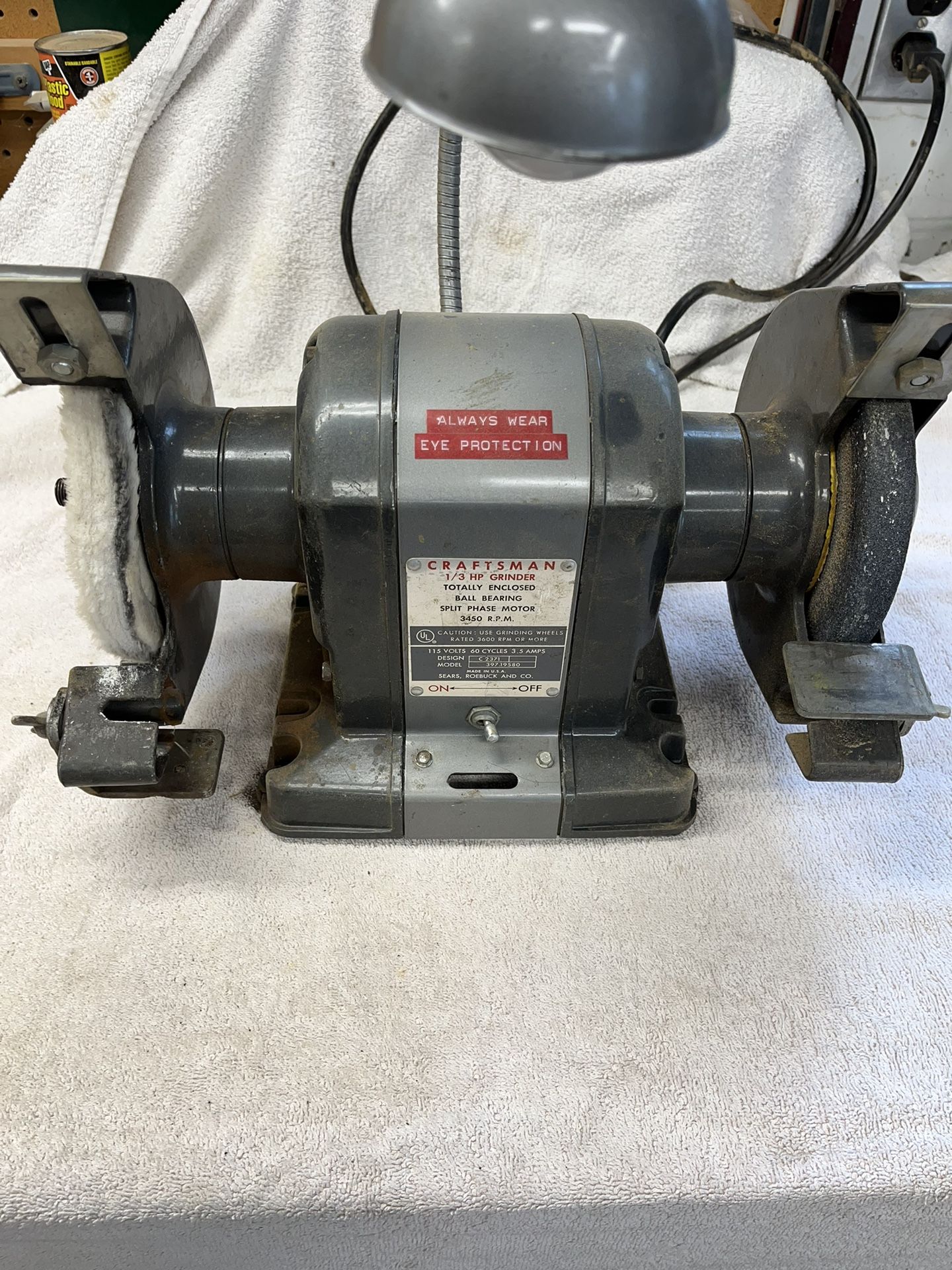 Vintage Craftsman Bench Grinder 